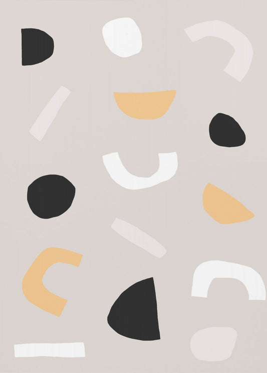 Geometric Shapes in Neutral Tones | Poster