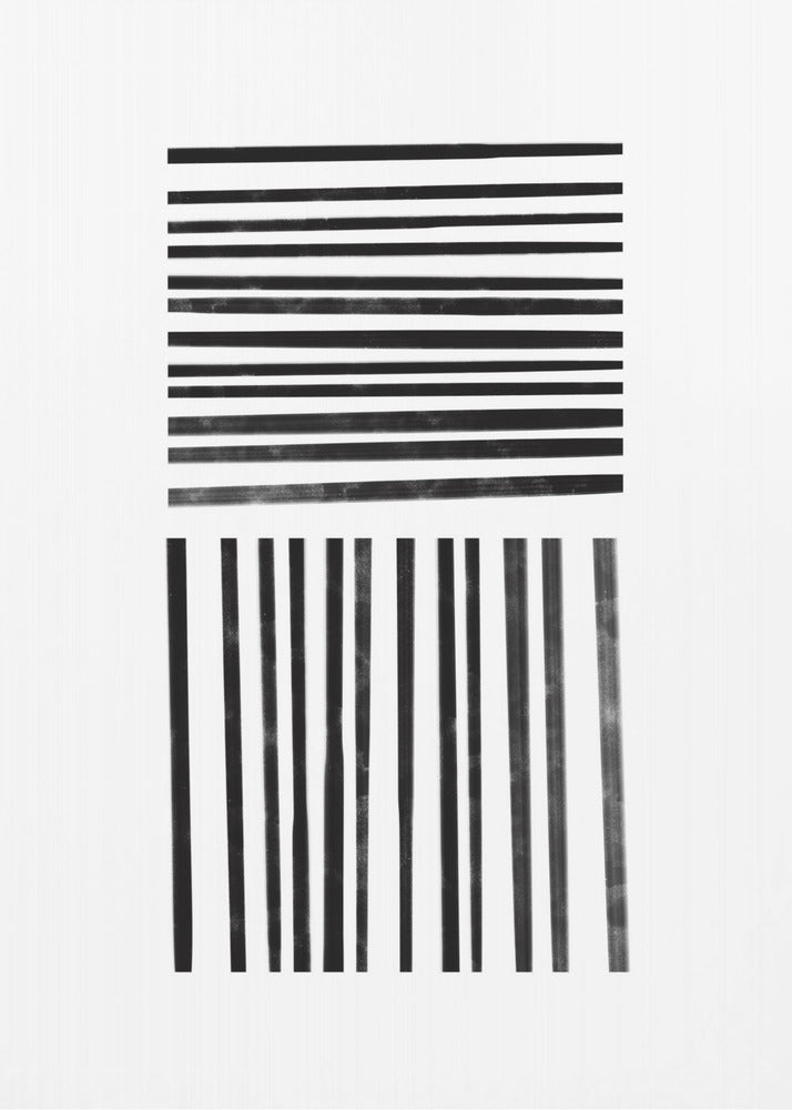 Parallel Black Lines | Canvas