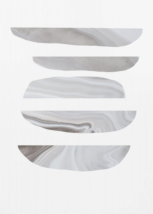 Minimalist Marble Patterns in Neutral | Canvas
