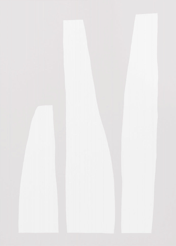 Minimalist White Shapes | Canvas