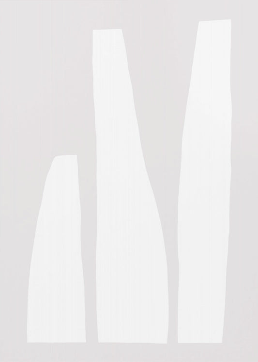 Minimalist White Shapes | Canvas