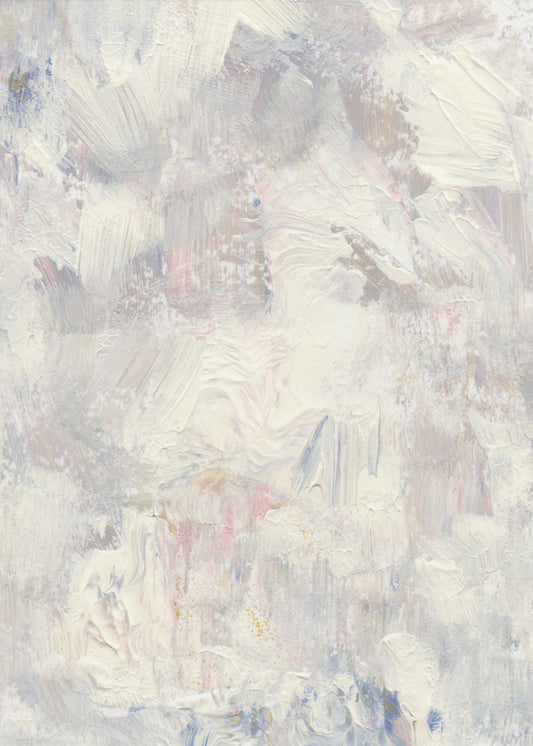 whites brushstrokes and Soft Pastel Hues | Poster