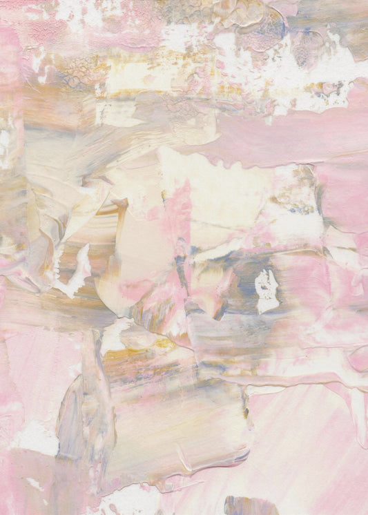 Soft Muted Pink Brushstrokes | Canvas