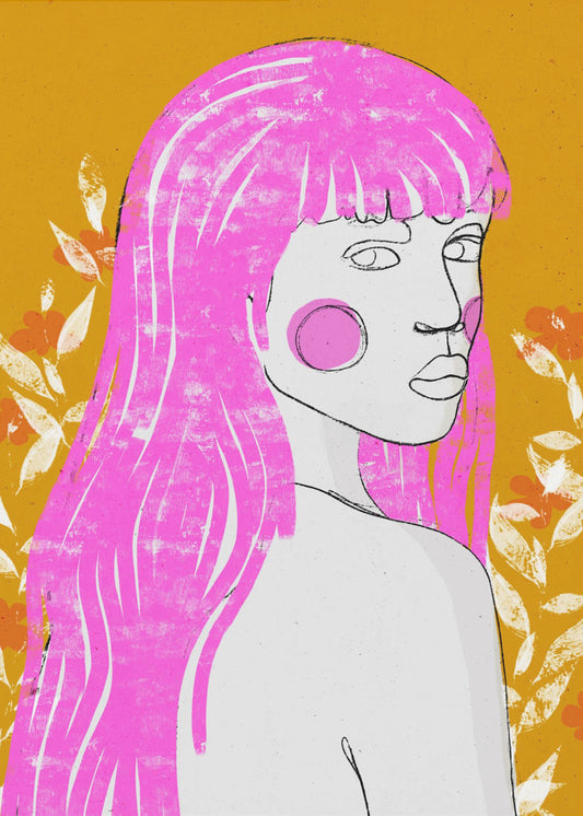 Pink Whisper Gaze | Canvas