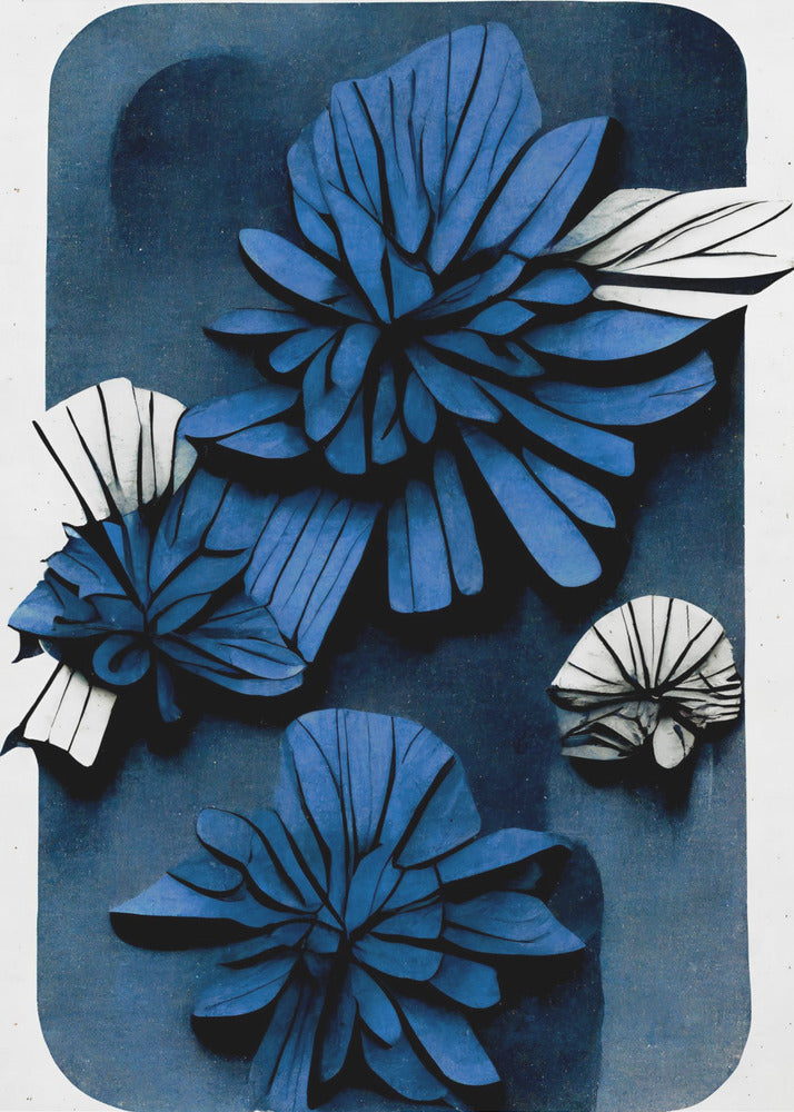 Blue Blossom Depth | Canvas