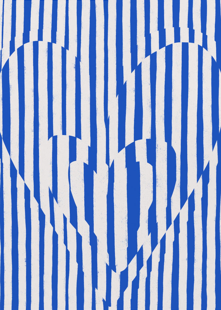 Heartbeat Stripes | Canvas