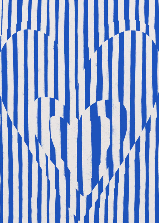 Heartbeat Stripes | Canvas