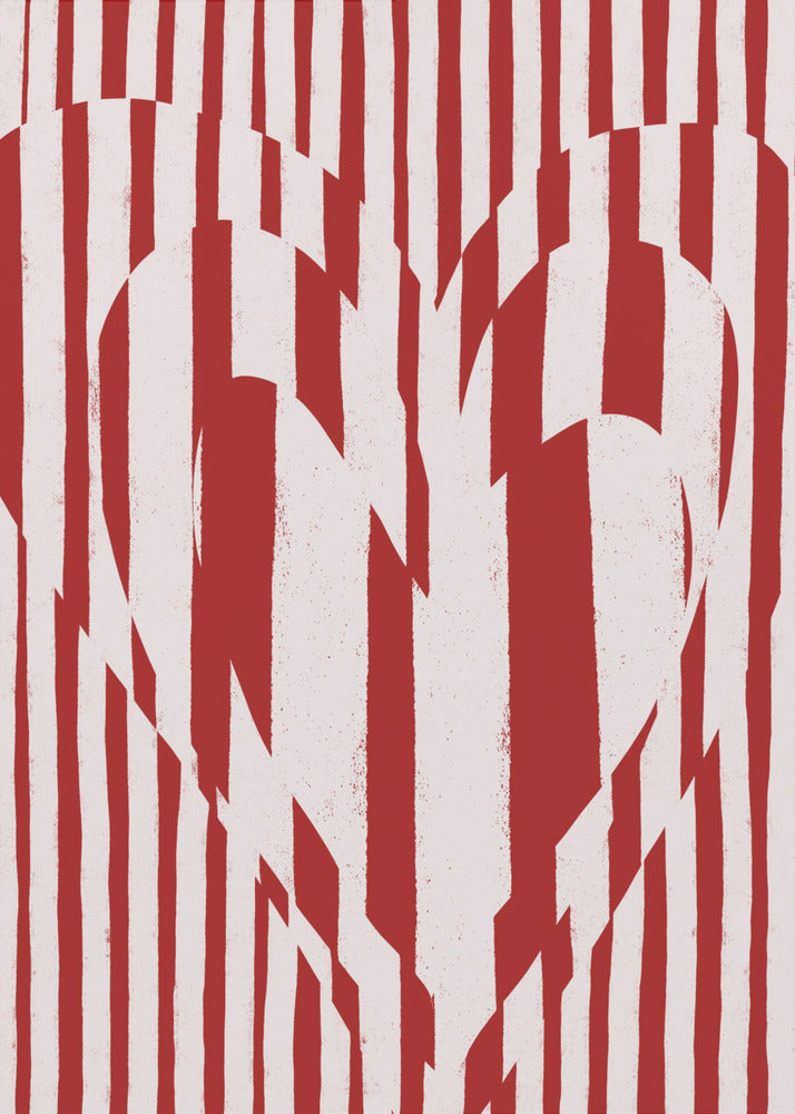 Heart in Stripes | Canvas