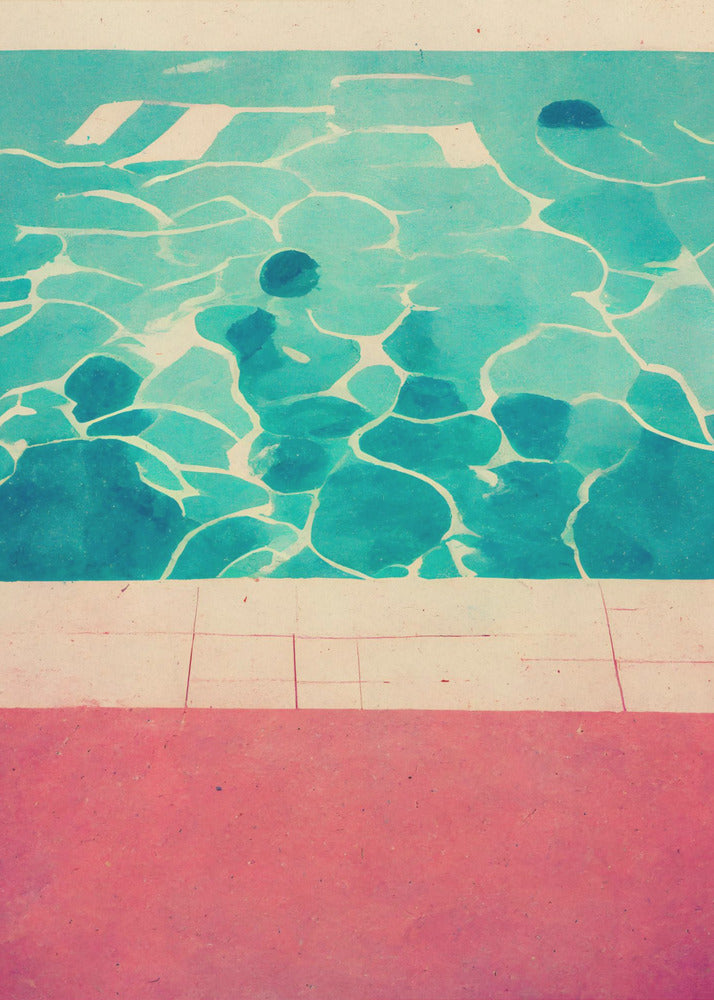 Serene Poolside | Poster
