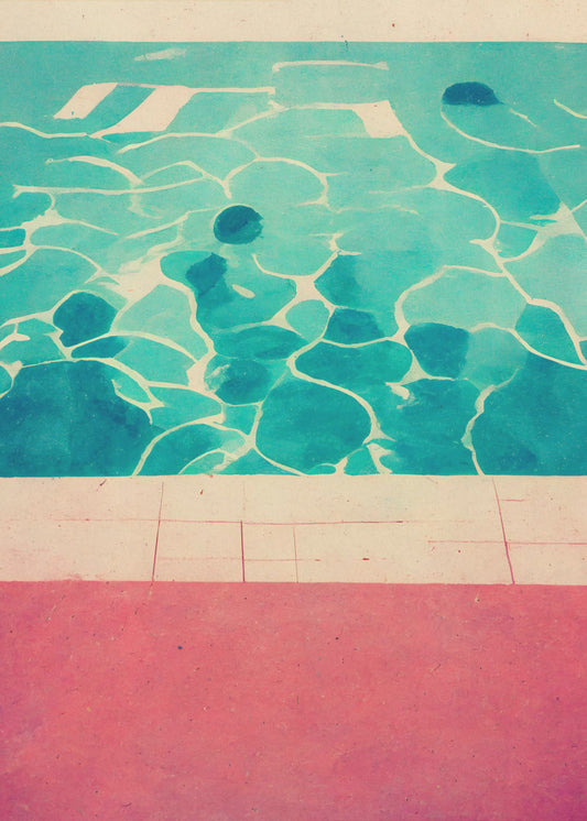 Serene Poolside | Poster