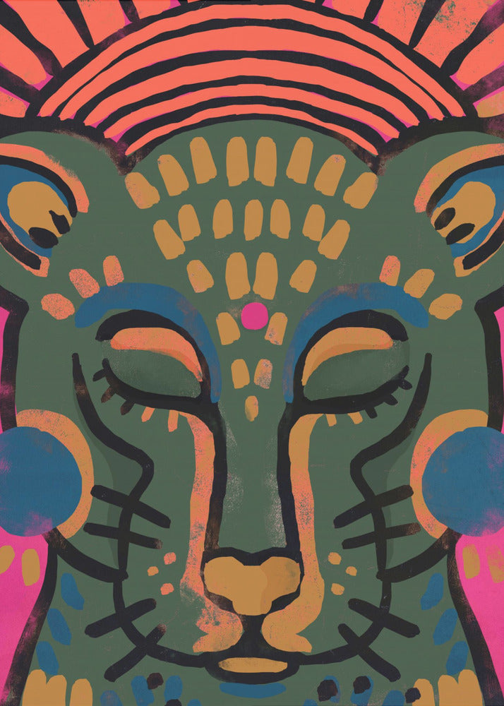 Vibrant Feline Dream | Poster