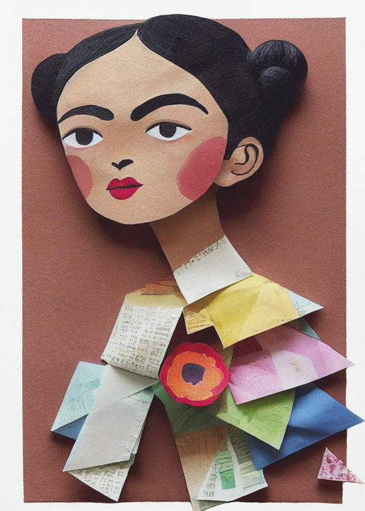 Paper Portrait Blossom | Canvas