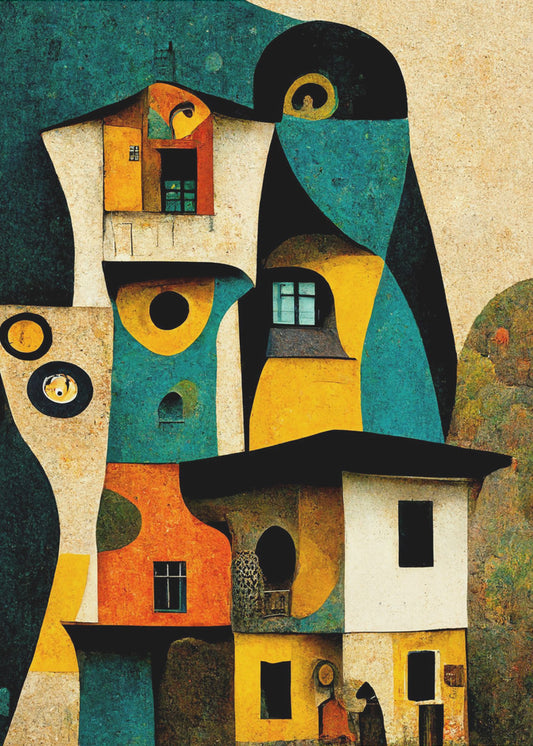Whimsical Dwellings | Canvas