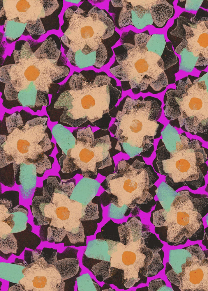 Vibrant Petal Dance | Canvas