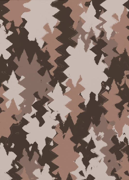 Zigzag Earth Tones | Poster