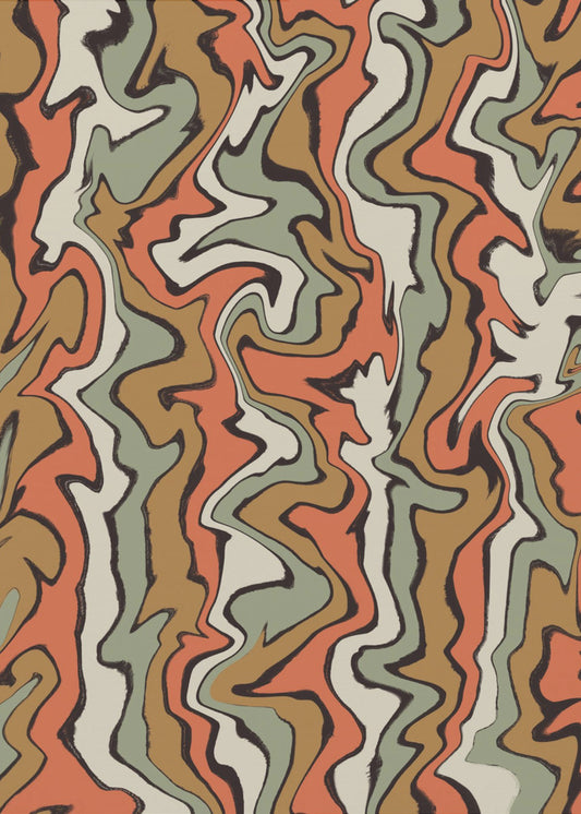 Flowing Earth Tones | Canvas