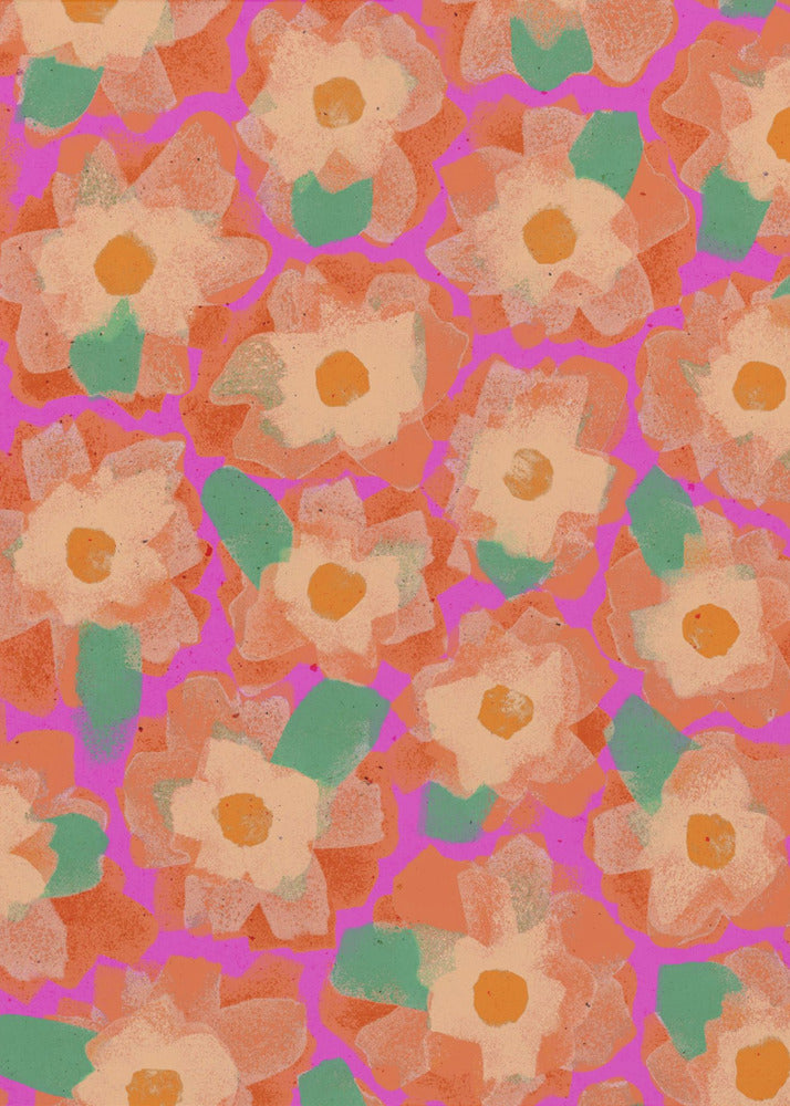 Vibrant Petal Dance | Canvas