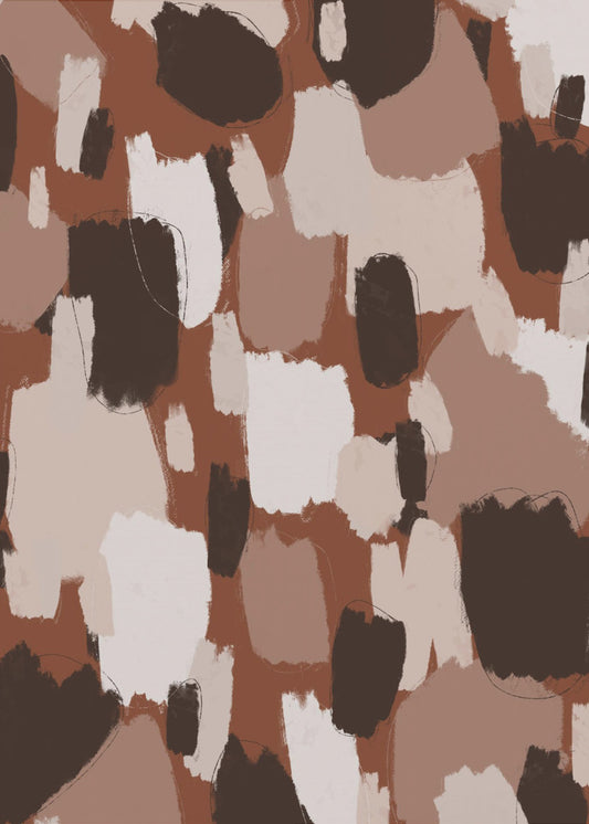 Earthy Brush Strokes | Poster