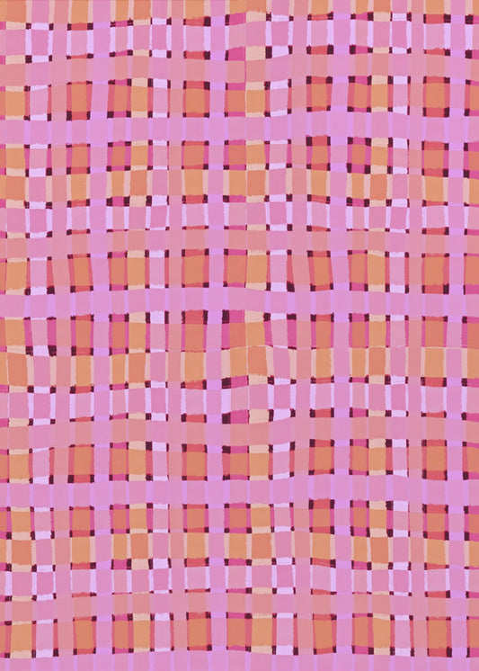 Warped Pink Lines | Canvas