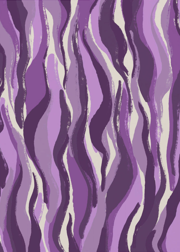 Purple Flame Waves | Poster