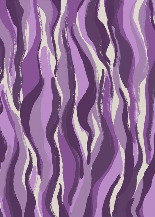 Purple Flame Waves | Poster