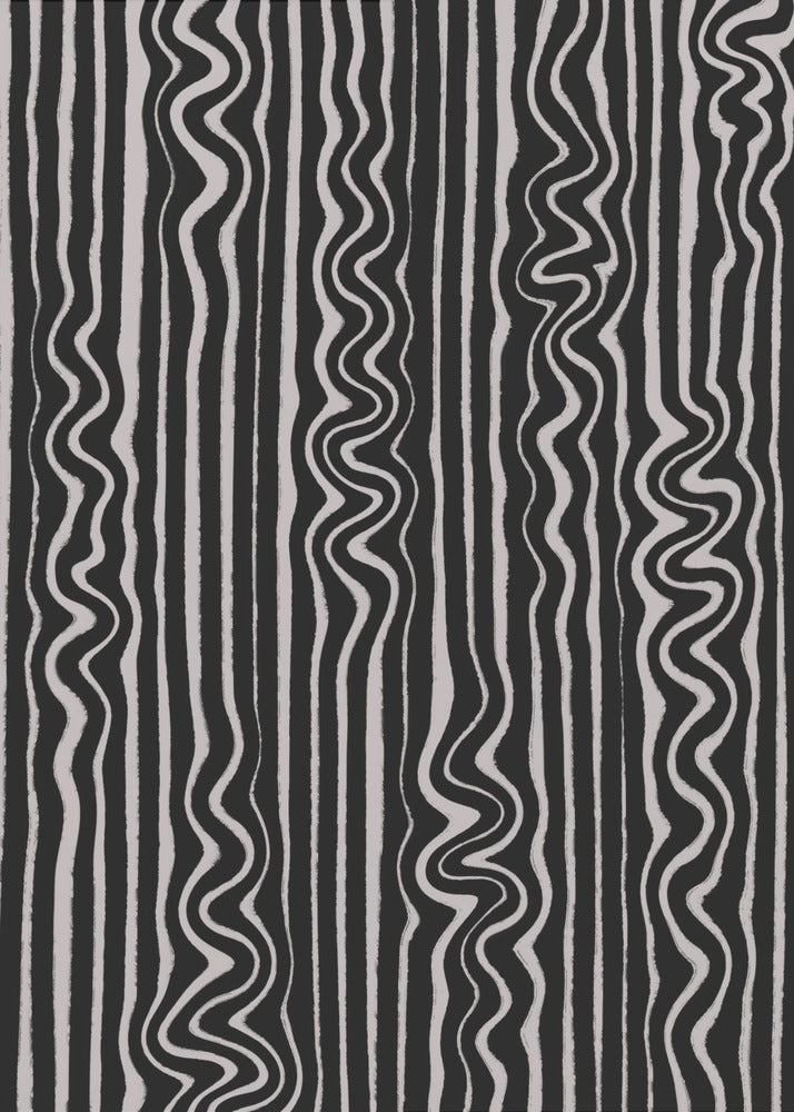 Wavy Zebra Stripes | Poster