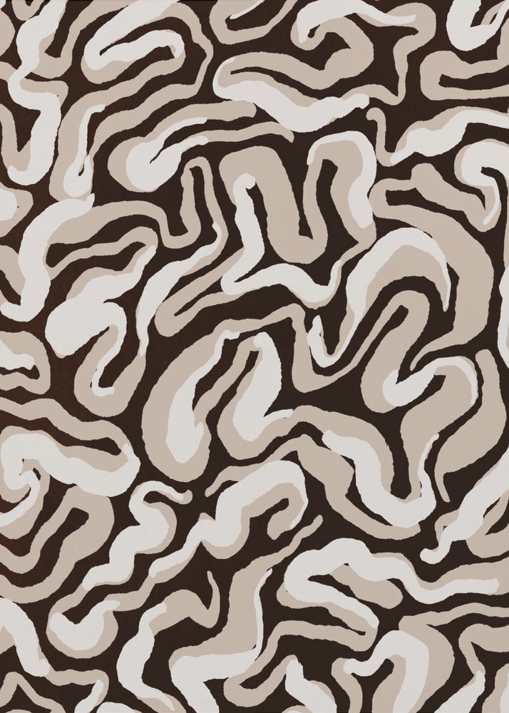 Swirling Earth Tones | Poster