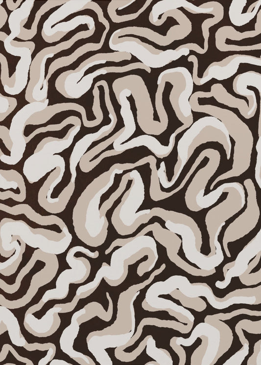 Swirling Earth Tones | Poster