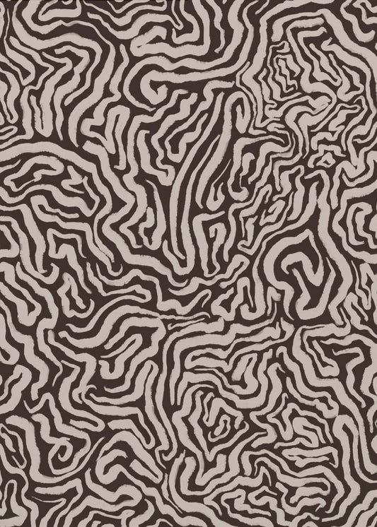 Abstract Maze Lines | Canvas