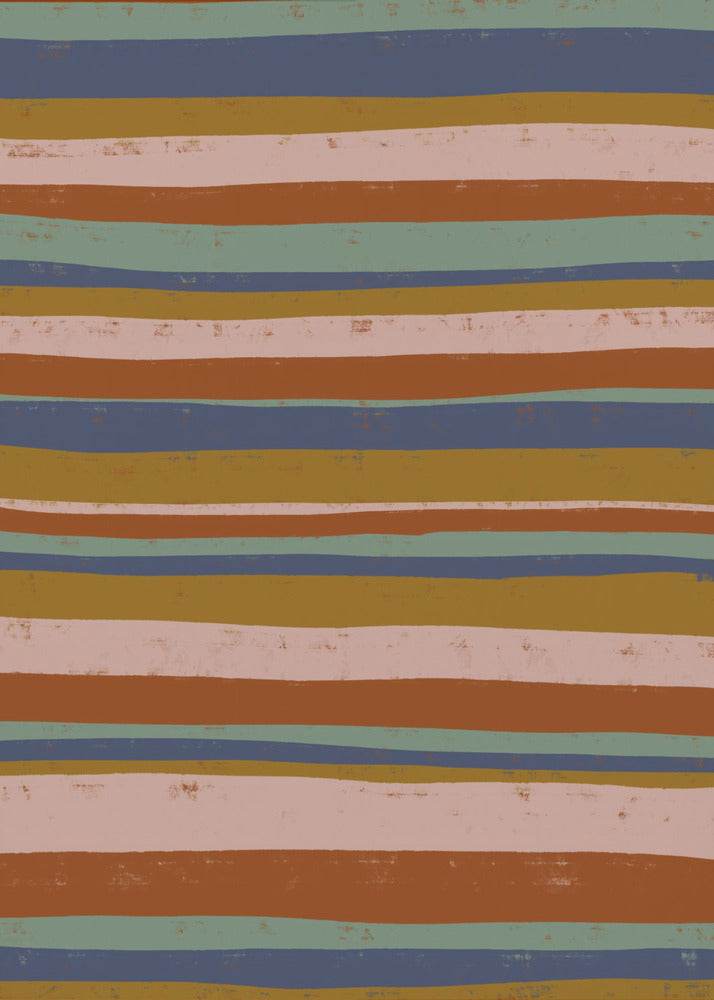 Earthy Stripes Flow | Canvas