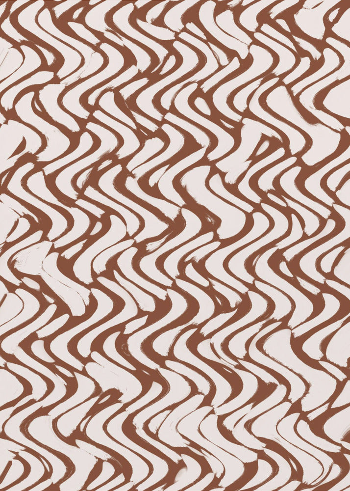 Wave of Mocha Lines | Poster