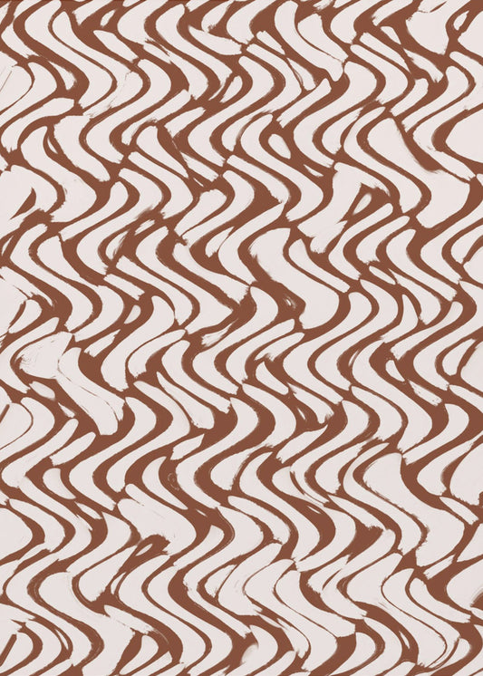 Wave of Mocha Lines | Poster