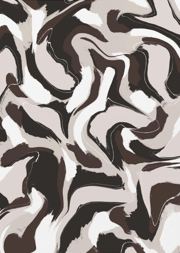 Swirling Earth Tones | Poster