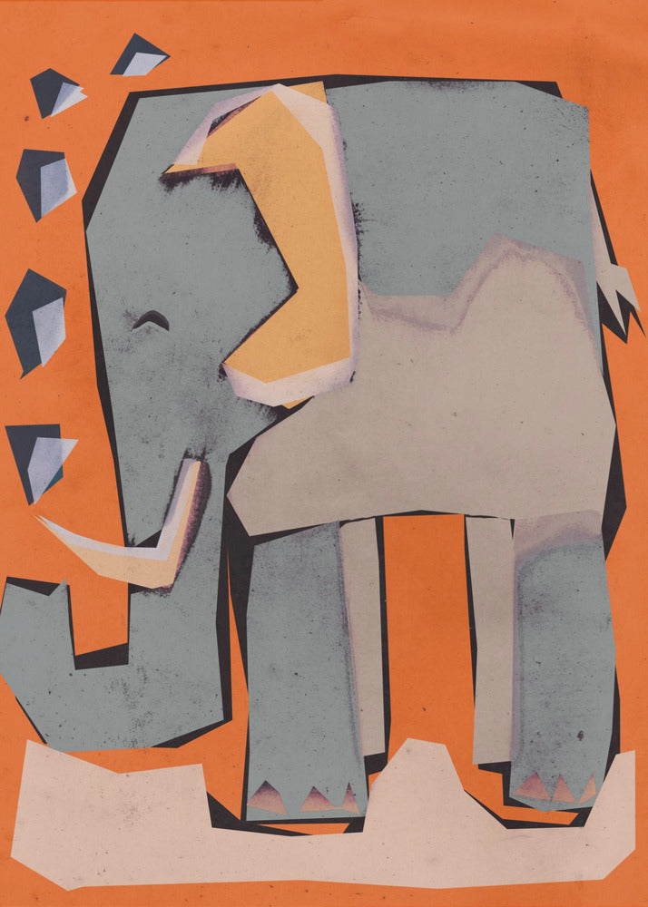 Geometric Elephant | Poster