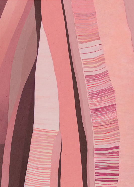 Rosy Strata Layers | Poster