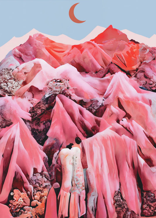 Crimson Dreamscape | Canvas