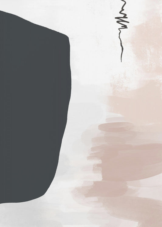 Minimalist Bold Black Shapes | Canvas