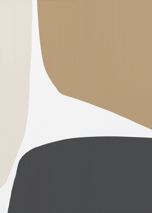 Geometric Shapes in Neutral Tones | Canvas