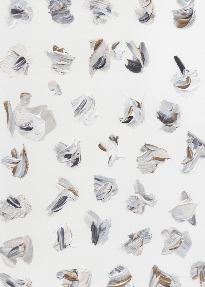 Dynamic Brushstrokes in Neutral Tones | Canvas