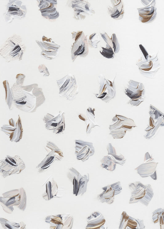 Dynamic Brushstrokes in Neutral Tones | Canvas