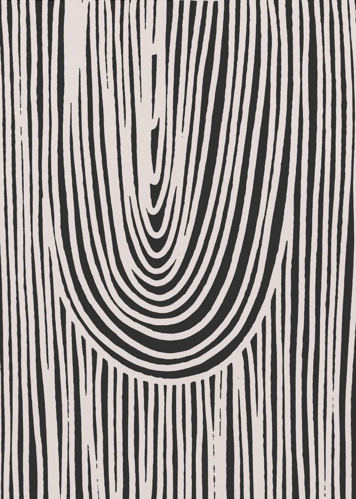 Curved Stripes Flow | Poster