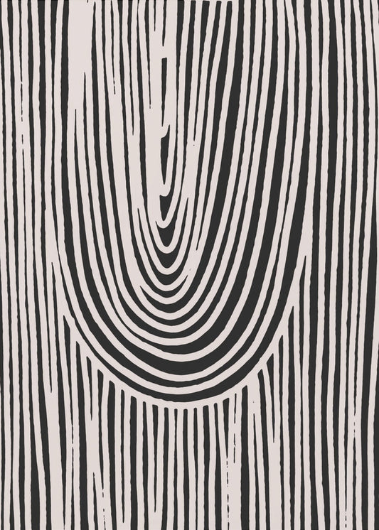 Curved Stripes Flow | Poster