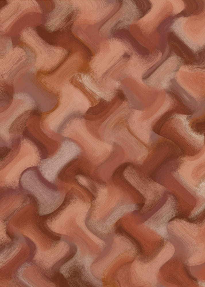 Terracotta Waves | Poster