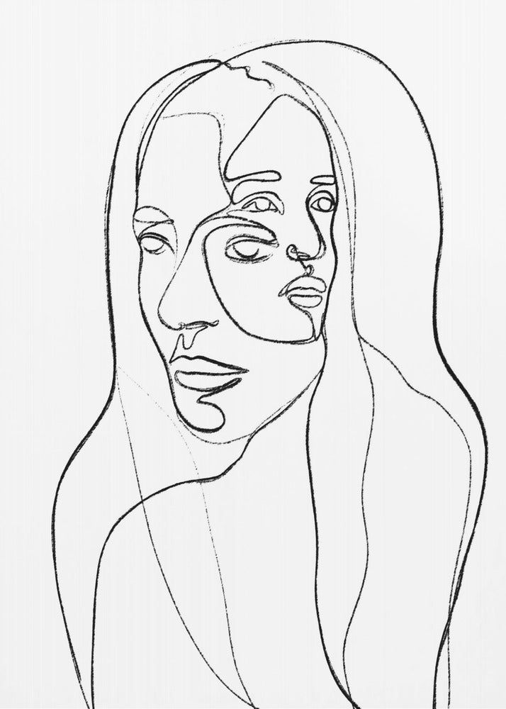 Reflections in Lines | Canvas