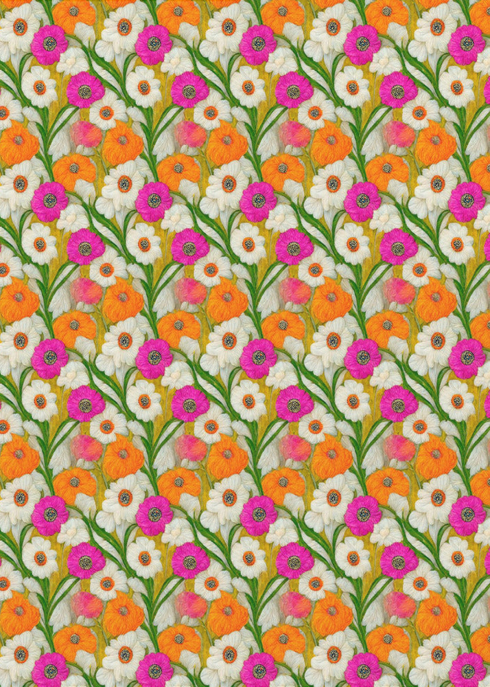 Floral Harmony Quilt | Poster