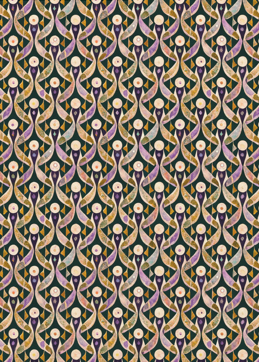 Curved Rhythm Elegance | Canvas