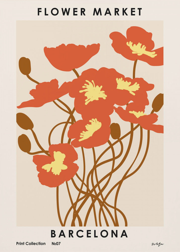 Flower Market. Barcelona | Poster