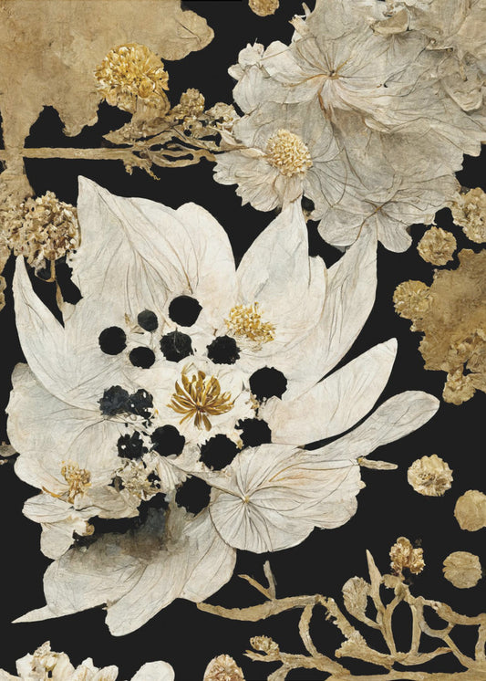 Golden Petal Bloom | Poster