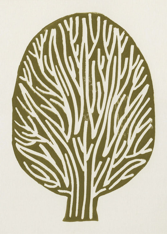 Linocut Tree | Poster
