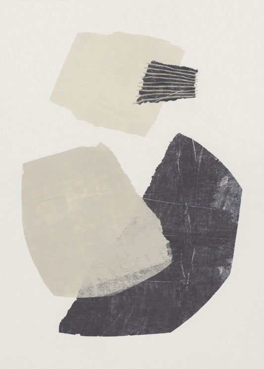 Monochrome Shapes #1 | Poster